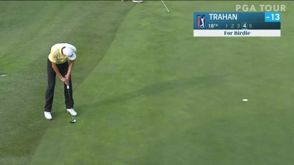 D.J. Trahan makes birdie on No. 18 in Round 3 at Safeway Open