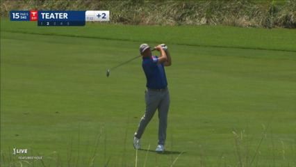 Josh Teater chips out of rough to set up birdie at Wyndham