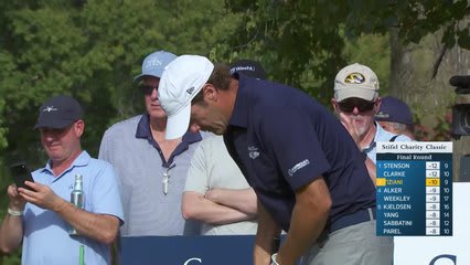 Mario Tiziani makes birdie on No. 10 at Stifel Charity Classic