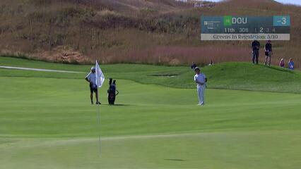 Zecheng Dou makes birdie on No. 11 at Korn Ferry Tour Champ