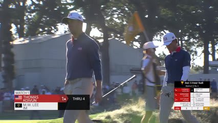 Justin Thomas makes birdie on No. 4 at the 2026 Presidents Cup