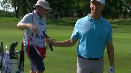David Toms makes eagle on No. 5 at Barbasol 