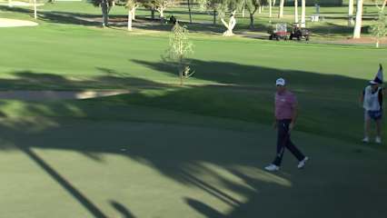 Padraig Harrington holes birdie putt at Charles Schwab