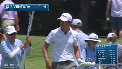 Kristoffer Ventura makes birdie on No. 13 at Charles Schwab