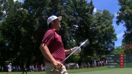 John Huh knocks 141-yard approach to 5 feet at Wyndham
