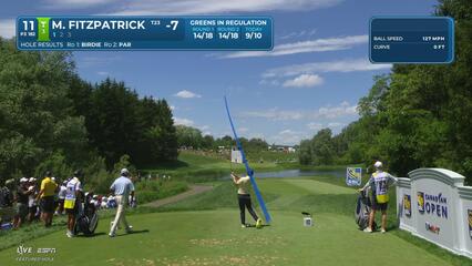 Matt Fitzpatrick sinks a 21-foot birdie putt on No. 11 at RBC Canadian