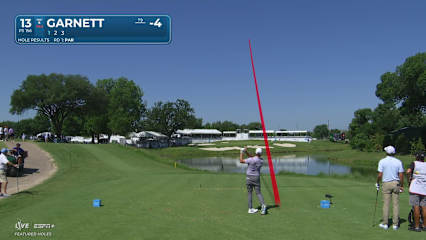 Brice Garnett makes birdie on No. 13 at Charles Schwab