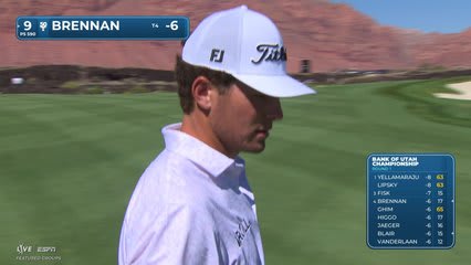 Michael Brennan reaches par-5 No. 9 in two, makes birdie at Bank of Utah