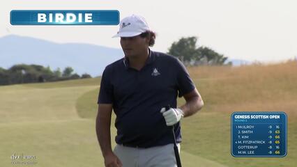 Eugenio Lopez-Chacarra sinks 24-foot birdie putt on No. 16 at Genesis Scottish Open