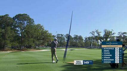 Ludvig Åberg hits 247-yard approach to 33 feet, sets up birdie on No. 11 at THE PLAYERS