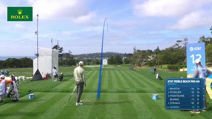 Alex Noren hits 200-yard tee shot to 8 feet, sets up birdie on No. 12 at AT&T Pebble Beach