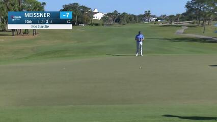 Mitchell Meissner makes birdie putt on No. 10 at PGA TOUR Q-School