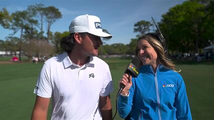 Kevin Velo mic’d up during Round 3 of Valspar