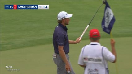 Austin Smotherman makes birdie on No. 16 at Charles Schwab
