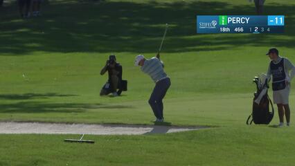 Cameron Percy makes birdie on No. 18 at Stifel Charity Classic