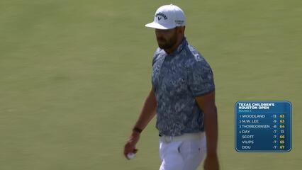 Erik van Rooyen sinks 18-foot birdie putt on No. 6 at Texas Children's