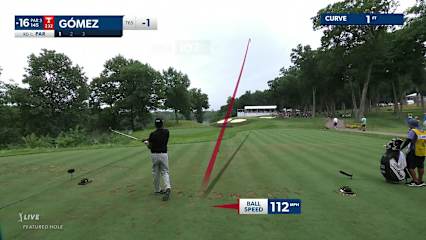 Fabián Gómez holes 15-foot birdie at John Deere