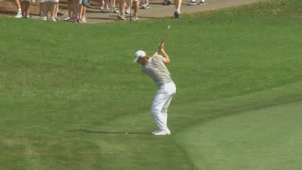 Derek Ernst’s fiery approach on No. 18 at Valspar