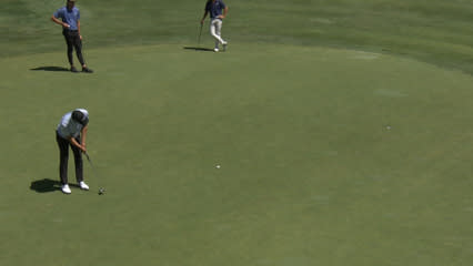 Jeffrey Kang sinks 22-foot birdie putt at Utah Championship