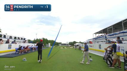Taylor Pendrith hits tee shot to 10 feet, sets up birdie on No. 14 at RBC Canadian