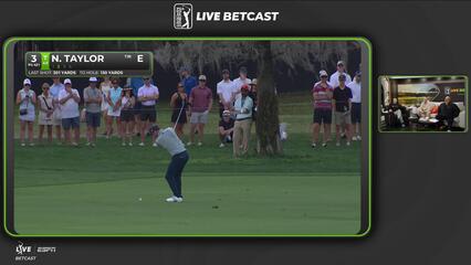 Nick Taylor hits 128-yard approach to 8 feet, sets up birdie on No. 3 at Arnold Palmer