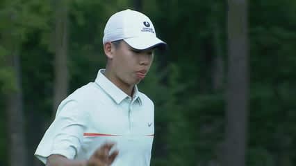 Guan pars No. 9 in Round 1 of the Memorial Tournament