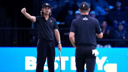 Cantlay hits immaculate flop, Fleetwood answers at TGL