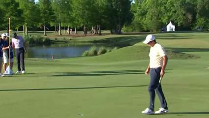 Chase Koepka sinks 14-foot birdie putt at Zurich Classic  