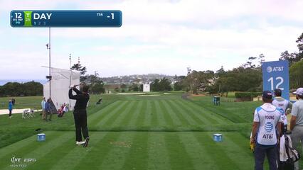 Jason Day hits 199-yard tee shot to 14 feet, sets up birdie on No. 12 at AT&T Pebble Beach