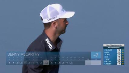 Denny McCarthy drains 16-foot birdie putt on No. 15 at ISCO Championship