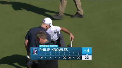 Philip Knowles makes birdie on No. 9 at The American Express