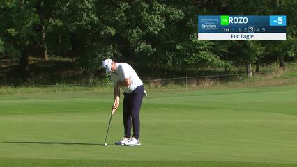 Marcelo Rozo makes his second eagle of the day at Compliance Solutions