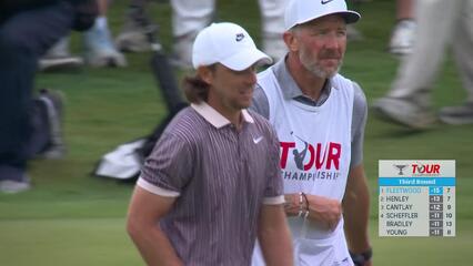 Tommy Fleetwood makes birdie on No. 8 at TOUR Championship