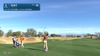 Jason Day hits 149-yard approach to 6 feet, sets up birdie on No. 2 at The American Express