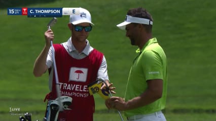 Curtis Thompson's bump and run sets up birdie at Travelers