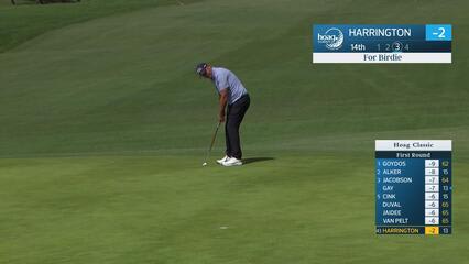 Padraig Harrington makes birdie putt on No. 14 at Hoag Classic