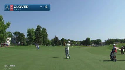 Lucas Glover's 167-yard approach sets up birdie on No. 2 at 3M Open