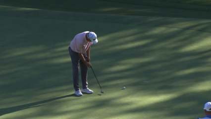 Ken Duke sinks birdie putt at Dominion