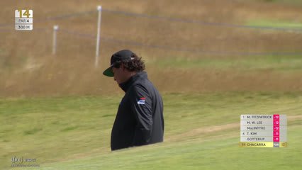Eugenio Lopez-Chacarra drains 6-foot putt for birdie on No. 14 at Genesis Scottish Open