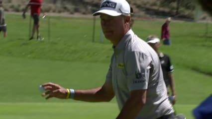 Chris DiMarco taps in for birdie at Hoag Classic