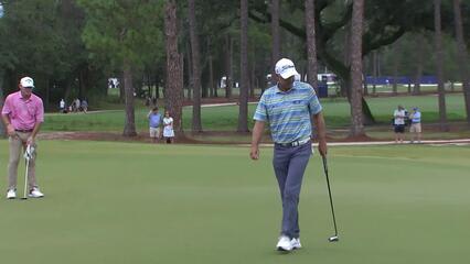 Cameron Percy makes birdie on No. 1 at Constellation FURYK & FRIENDS