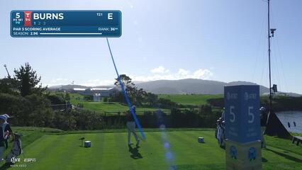 Sam Burns hits 179-yard tee shot to 6 feet, sets up birdie on No. 5 at Pebble Beach