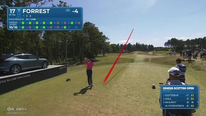 Grant Forrest makes birdie on No. 17 at Genesis Scottish Open