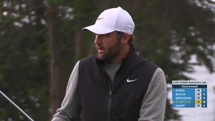 Scottie Scheffler hits 81-yard approach to 9 feet, makes birdie on No. 11 at AT&T Pebble Beach
