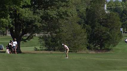 Chandler Phillips sticks approach to set up birdie at Nationwide Children's