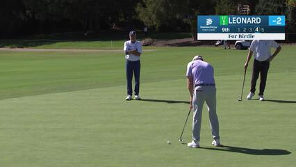 Justin Leonard makes birdie on No. 9 at Dominion Energy Charity Classic