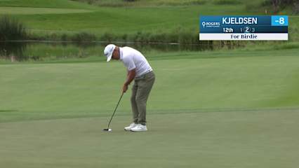 Søren Kjeldsen makes birdie on No. 12 at Rogers Charity Classic