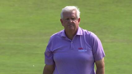 Colin Montgomeri's approach to 5 feet leads to birdie at Trophy Hassan II