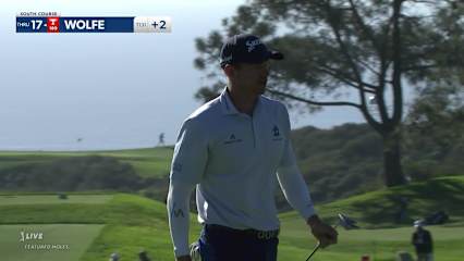 Jared Wolfe's 16-foot birdie putt from fringe at Farmers