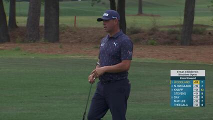 Gary Woodland hits 72-yard approach to 1 foot, sets up birdie on No. 8 at Texas Children's